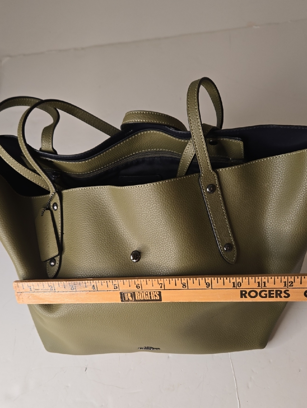 Coach Market Tote - Fatigue Stone - Green - Army - F58849 - Picture 14 of 15